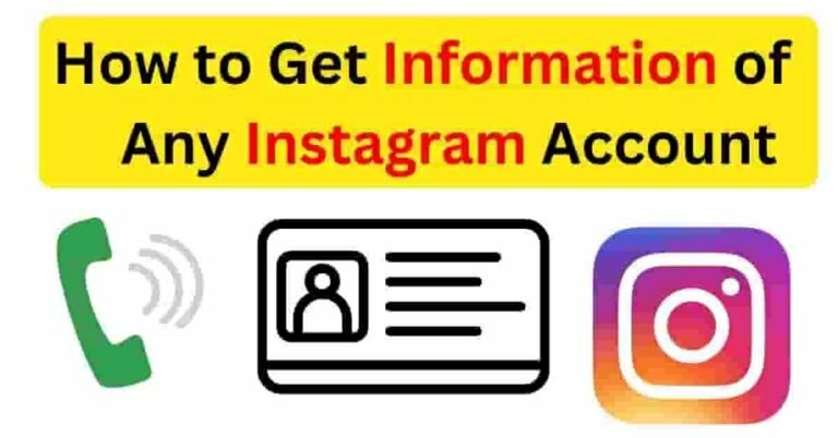 How to Get Information of Any Instagram Account